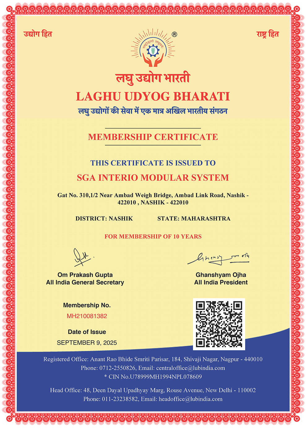 Certifications